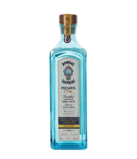 Bombay Sapphire Premier Cru Murcian Lemon Gin, fles bij slijterij t Bockje in Bathmen