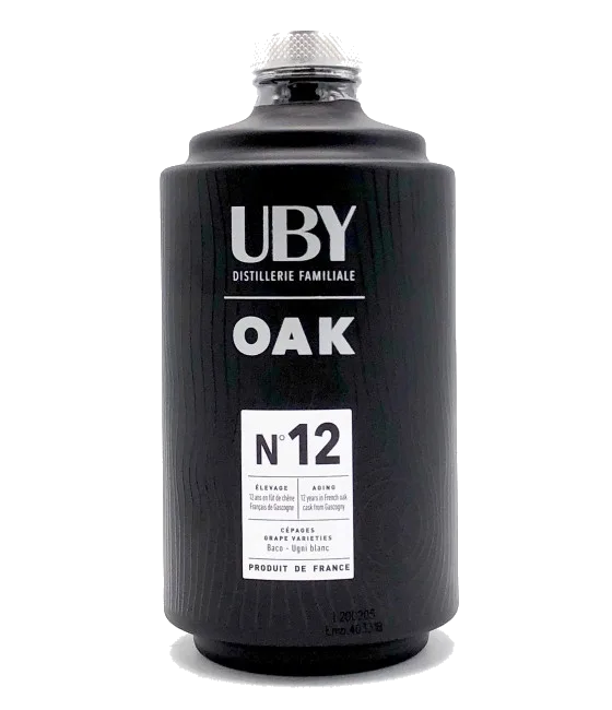 Uby Oak Armagnac No.12, fles bij slijterij t Bockje in Bathmen