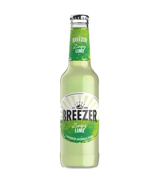 Breezer Lime, fles bij slijterij t Bockje in Bathmen