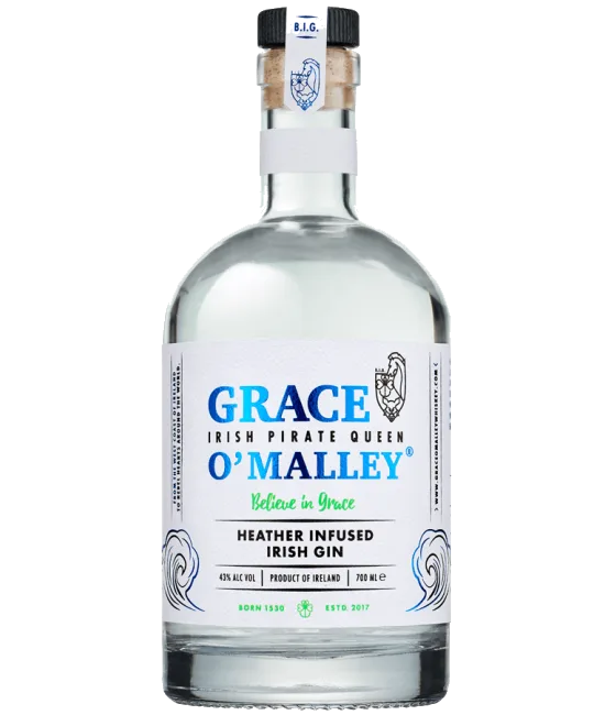 Grace O’Malley Heather Infused Irish Gin, fles bij slijterij t Bockje in Bathmen