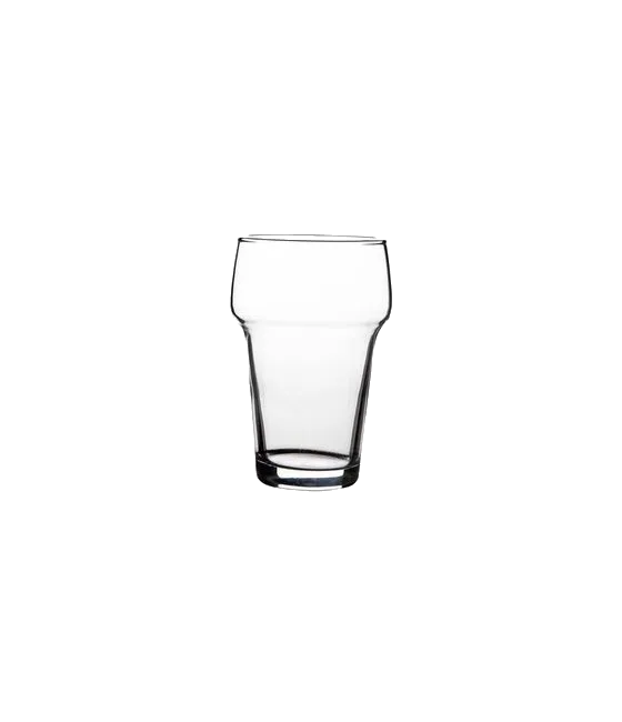 Bierglas stapelbaar groot 28cl., fles bij slijterij t Bockje in Bathmen