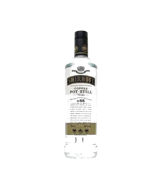 Smirnoff Black No.55 Copper pot distilled 70 cl, fles bij slijterij t Bockje in Bathmen