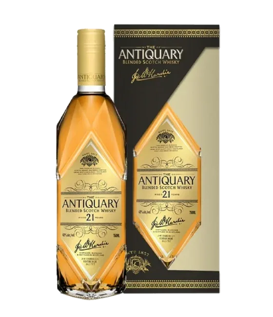 The Antiquary 21 Years Old, fles bij slijterij t Bockje in Bathmen