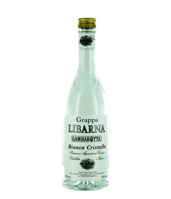 Libarna Grappa Cristallo, fles bij slijterij t Bockje in Bathmen
