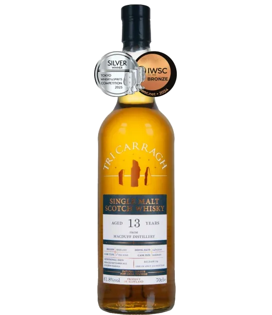 Tri Carragh Macduff 13 Years Old 2010, fles bij slijterij t Bockje in Bathmen