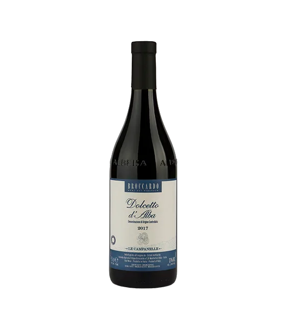 Broccardo Dolcetto d’Alba 2017, fles bij slijterij t Bockje in Bathmen