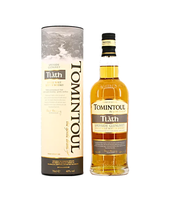 Tomintoul Tlàth – The Gentle Dram, fles bij slijterij t Bockje in Bathmen