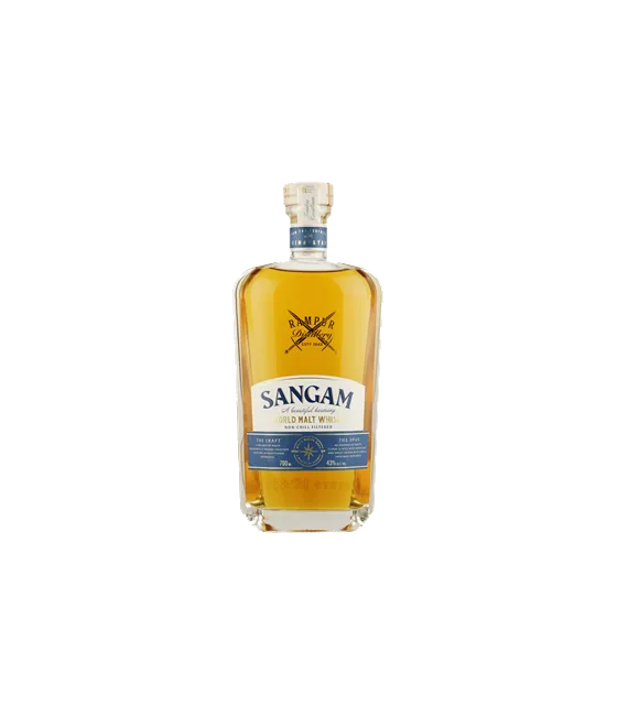 Rampur Sangam World Malt, fles bij slijterij t Bockje in Bathmen