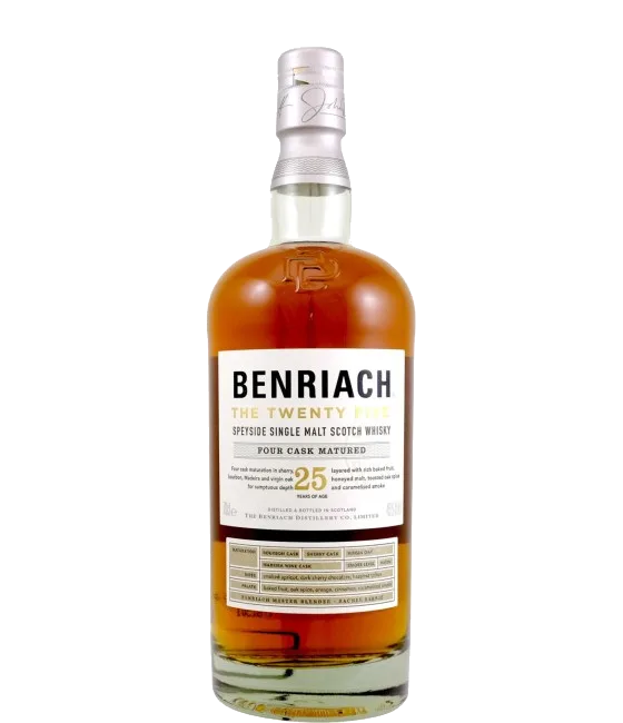 BenRiach 25Y, fles bij slijterij t Bockje in Bathmen