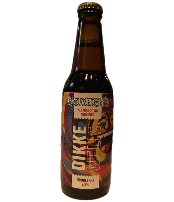 Brouwersnos Dikke Nelis, fles bij slijterij t Bockje in Bathmen