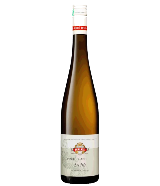 Domaine René Muré Pinot Blanc Les Iris, fles bij slijterij t Bockje in Bathmen