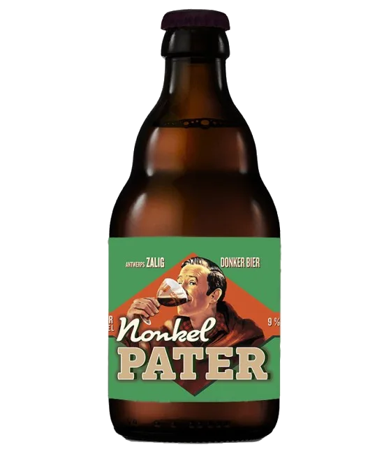 Nonkel Pater Qua-Dubbel, fles bij slijterij t Bockje in Bathmen