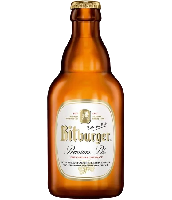 Bitburger pils fles 33cl., fles bij slijterij t Bockje in Bathmen