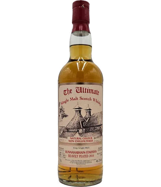 The Ultimate Bunnahabhain Staoisha 9 Years Old 2014 #10685/10693/10722/10740, fles bij slijterij t Bockje in Bathmen