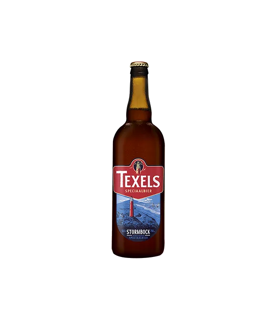 Texels Stormbock, fles bij slijterij t Bockje in Bathmen