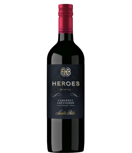 Heroes Reserva Cabernet Sauvignon, fles bij slijterij t Bockje in Bathmen