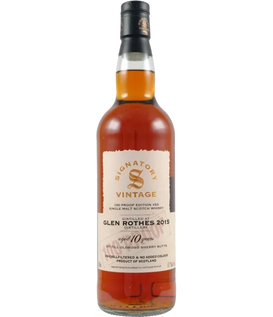 Signatory Vintage Glenrothes 2015 10Y, fles bij slijterij t Bockje in Bathmen