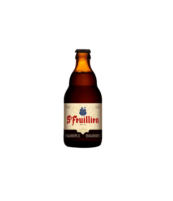 St. Feuillien Quadrupel, fles bij slijterij t Bockje in Bathmen