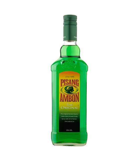 Pisang Ambon, fles bij slijterij t Bockje in Bathmen