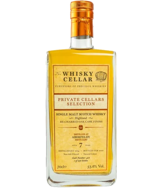 Whisky Cellar Aberfeldy 7 Years Old, fles bij slijterij t Bockje in Bathmen