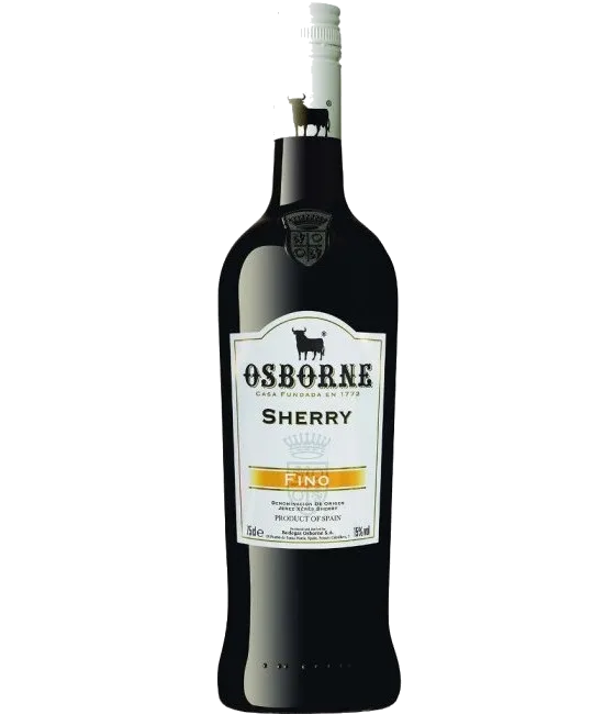 Osborne Sherry Fino, fles bij slijterij t Bockje in Bathmen
