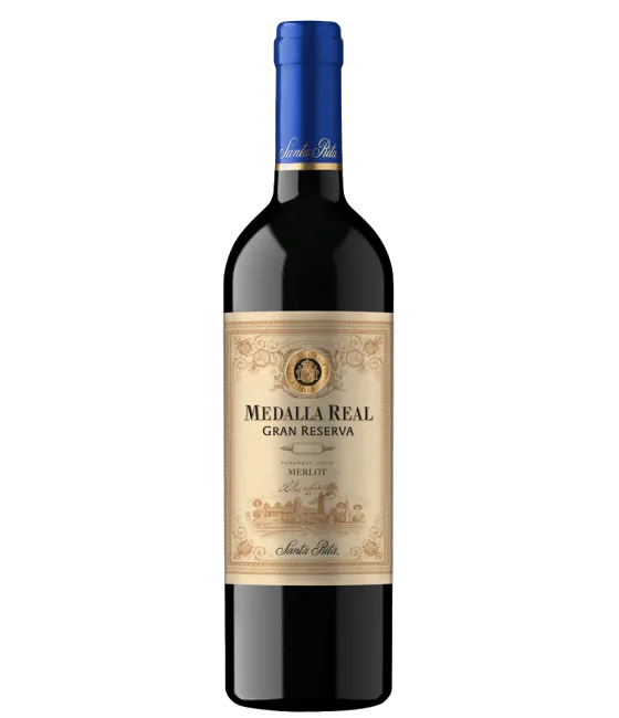 Medalla Real Gran Reserva Merlot, fles bij slijterij t Bockje in Bathmen