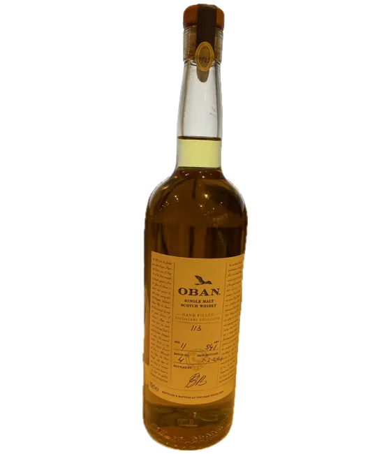 Oban Distillery Exclusive Bottling Handfilled, fles bij slijterij t Bockje in Bathmen