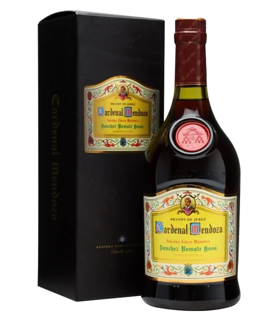 Cardenal Mendoza Brandy, fles bij slijterij t Bockje in Bathmen