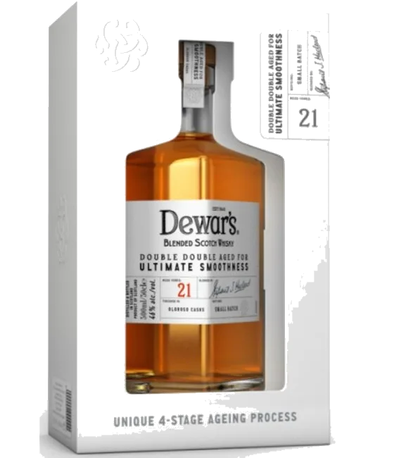 Dewar’s 21 Years Old Double Double Aged, fles bij slijterij t Bockje in Bathmen