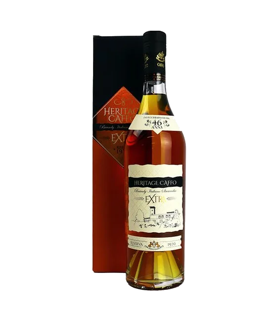 CAFFO Italiaanse brandy 46 Years Old Vintage 1970, fles bij slijterij t Bockje in Bathmen