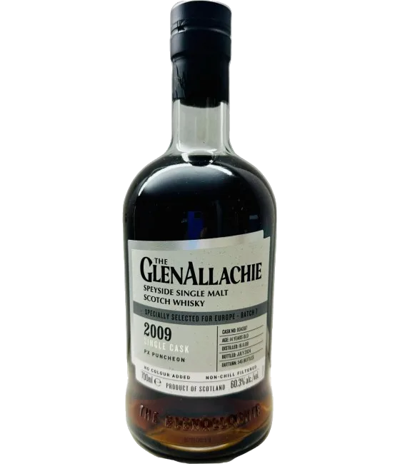 Glenallachie 14 Years Old Single Cask PX Puncheon 2009, fles bij slijterij t Bockje in Bathmen