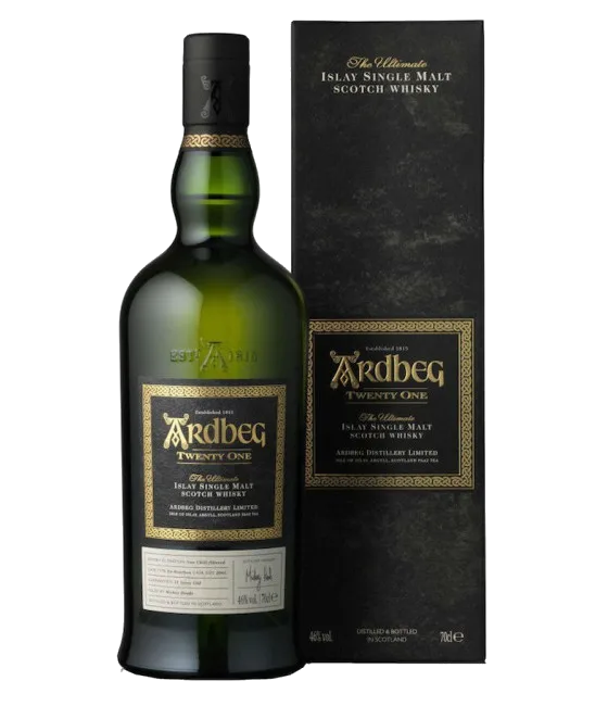 ARDBEG Twenty One 21 Years Old, fles bij slijterij t Bockje in Bathmen