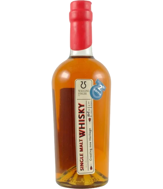 Wagging Finger 4 Years Old Single Malt – Second Edition, fles bij slijterij t Bockje in Bathmen