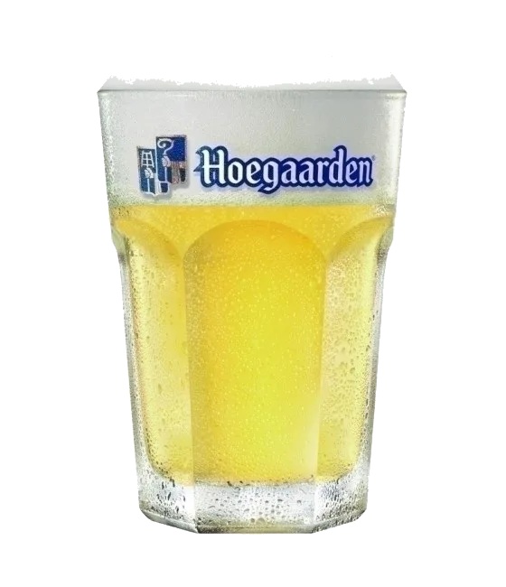 Hoegaarden witbierglas 25cl., fles bij slijterij t Bockje in Bathmen