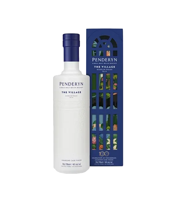 Penderyn Icon of Wales No.14 The Village, fles bij slijterij t Bockje in Bathmen