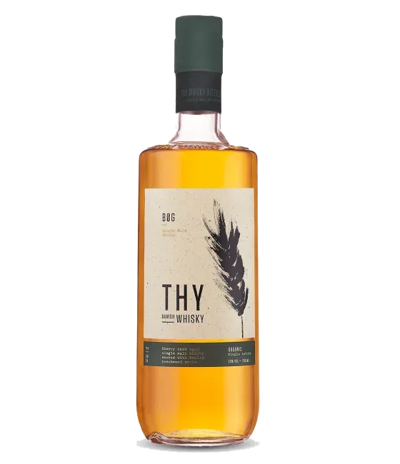 Thy BØG Danish Single Malt Whisky, fles bij slijterij t Bockje in Bathmen
