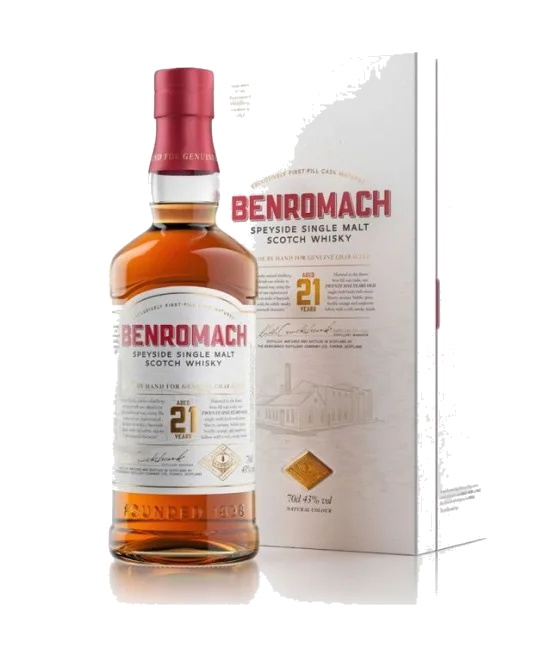 Benromach 21Y, fles bij slijterij t Bockje in Bathmen