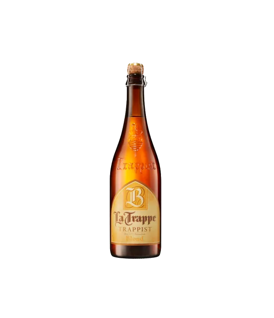 La Trappe Trappist Blond 75 cl, fles bij slijterij t Bockje in Bathmen