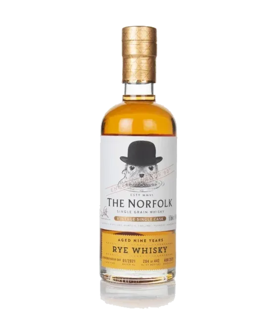 The Norfolk Rye Whisky, fles bij slijterij t Bockje in Bathmen