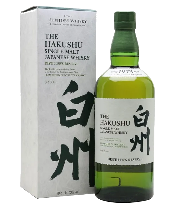 The Hakushu Distillers Reserve Single Malt Japanse Whisky, fles bij slijterij t Bockje in Bathmen