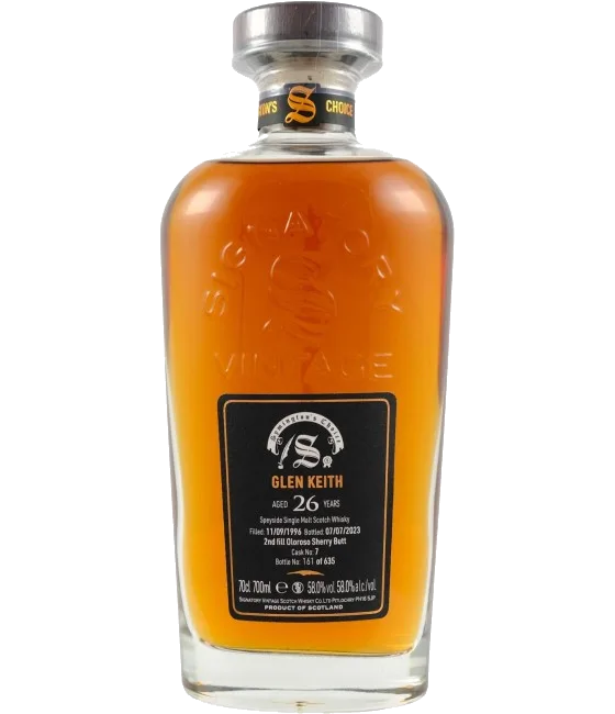 Signatory Vintage Glen Keith 26 Years Old 1996 #7, fles bij slijterij t Bockje in Bathmen