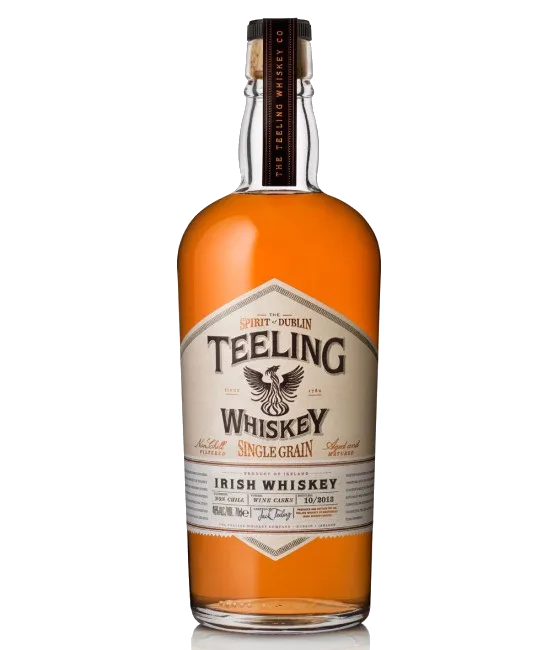 Teeling Irish Single Grain Whisky, fles bij slijterij t Bockje in Bathmen