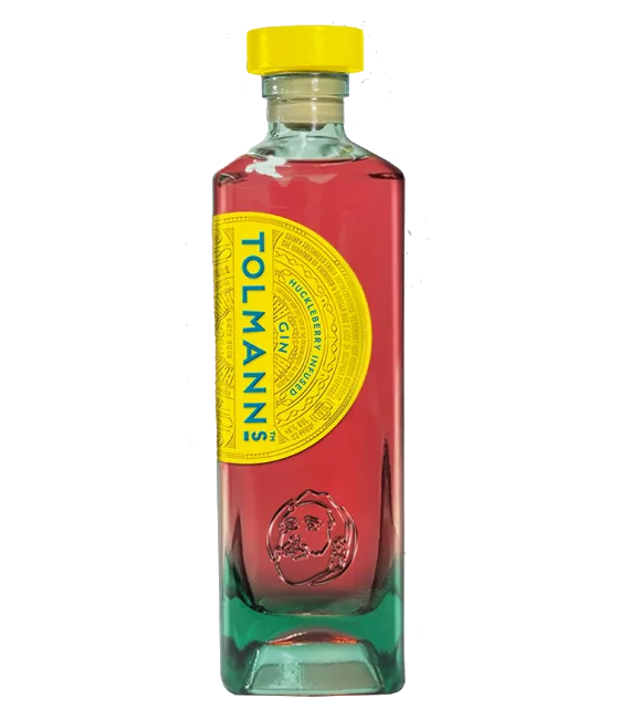 Tolmann’s Huckleberry Infused Gin, fles bij slijterij t Bockje in Bathmen