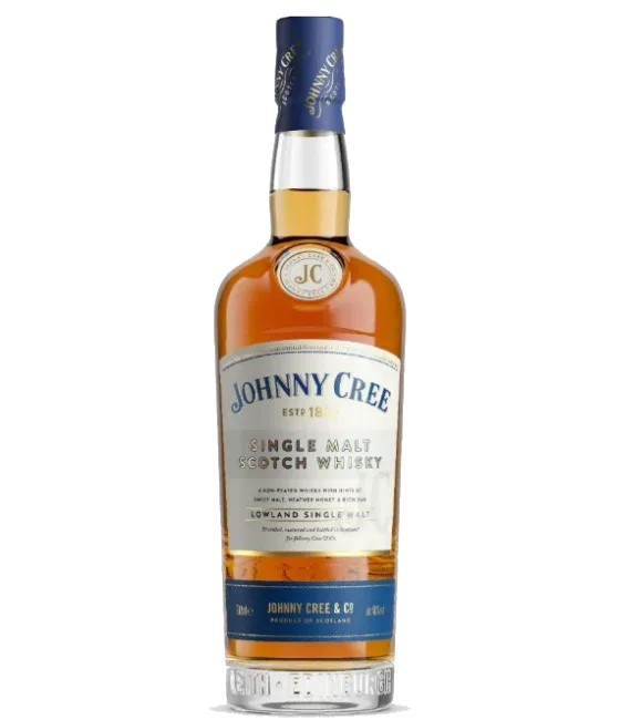 Johnny Cree Lowland Single Malt, fles bij slijterij t Bockje in Bathmen