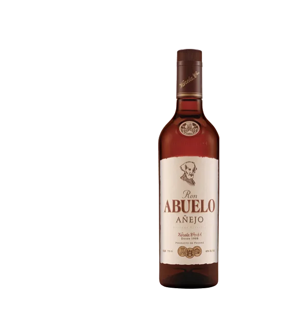 Ron Abuelo Rum Añejo, fles bij slijterij t Bockje in Bathmen