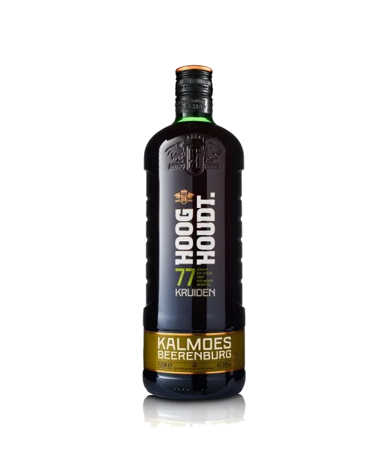 Hooghoudt Kalmoes Beerenburg, fles bij slijterij t Bockje in Bathmen