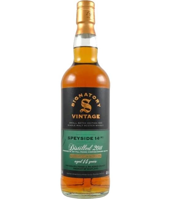 Signatory Vintage Speyside 14(M) 14 Years Old 2011 Small Batch #20, fles bij slijterij t Bockje in Bathmen