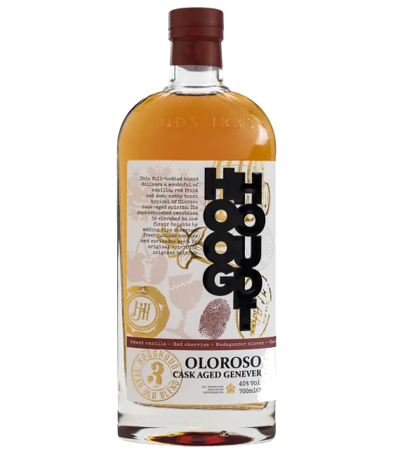Hooghoudt Oloroso Cask Aged Jenever, fles bij slijterij t Bockje in Bathmen