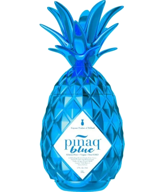 Piñaq Blue, fles bij slijterij t Bockje in Bathmen