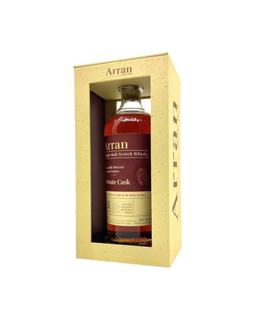 Arran Private Cask 11 Years Old, fles bij slijterij t Bockje in Bathmen
